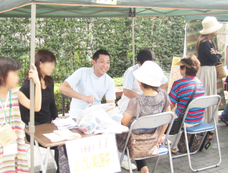 我孫子駅前で無料整体イベント