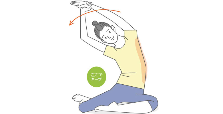 広背筋ストレッチ